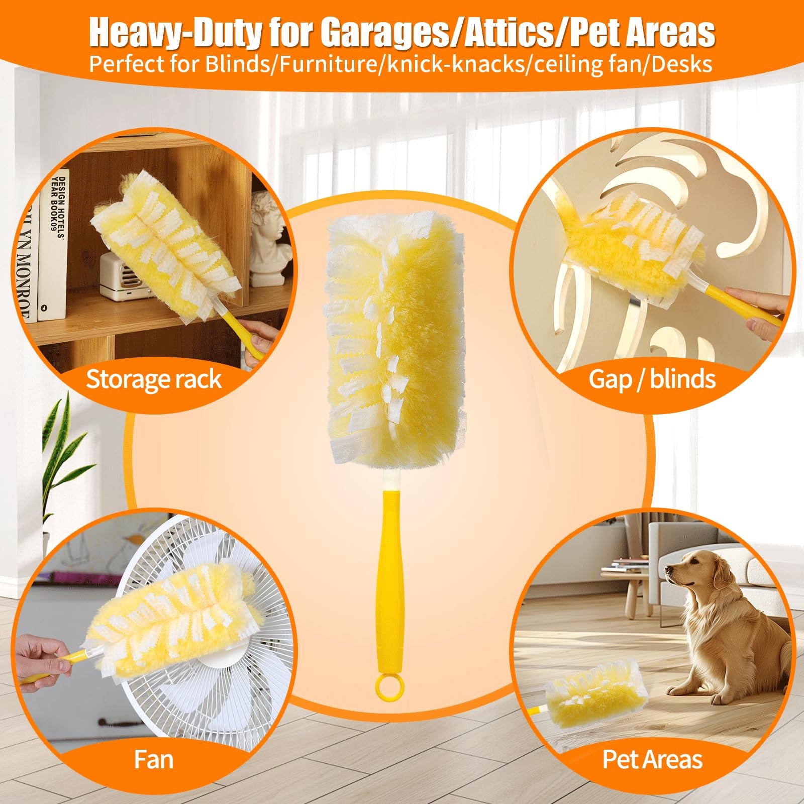 50 Count Heavy Duty Duster Refills for Swiffer, Extra Thick, Unscented