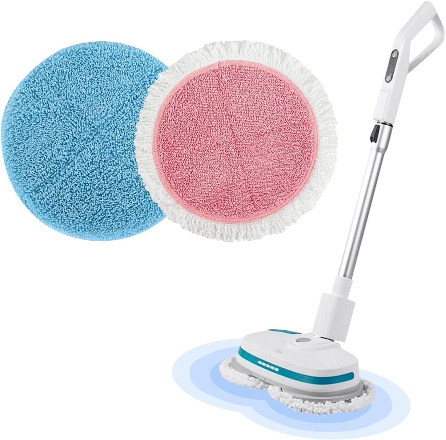 8 Pack Spin Mop Pads – 7.28in Microfiber Refills for Perfect Floor Cleaning