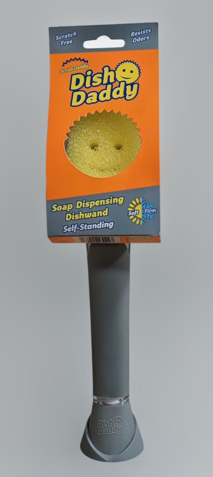 ScrubDaddy Dish Daddy Soap Dispensing Dishwand – Self-standing – Scratch Free