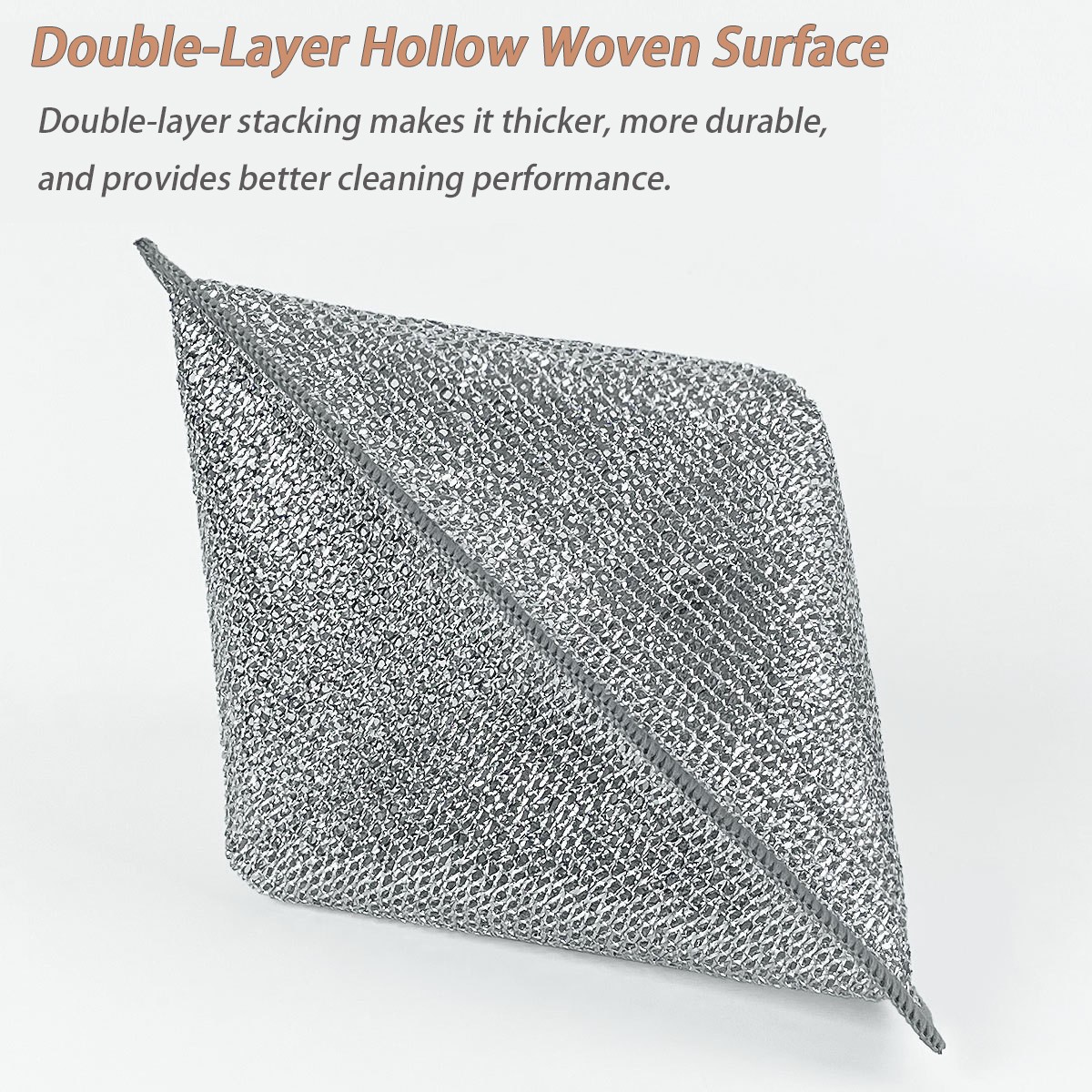 10/20 Pcs Double-Layer Anti-Scratch Cleaning Cloth Wet & Dry Multi-Purpose