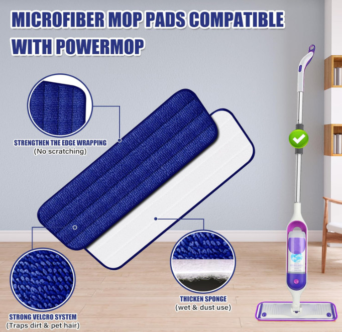 Spray Mop for Floors Cleaning: Wet Dry Hardwood Floor Mops with 4 Washable, New