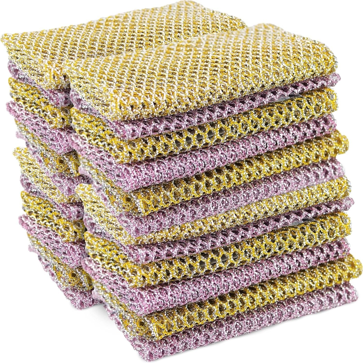 Non-Scratch Dish Scrubbers 24 Pcs – Odor-Free & Durable