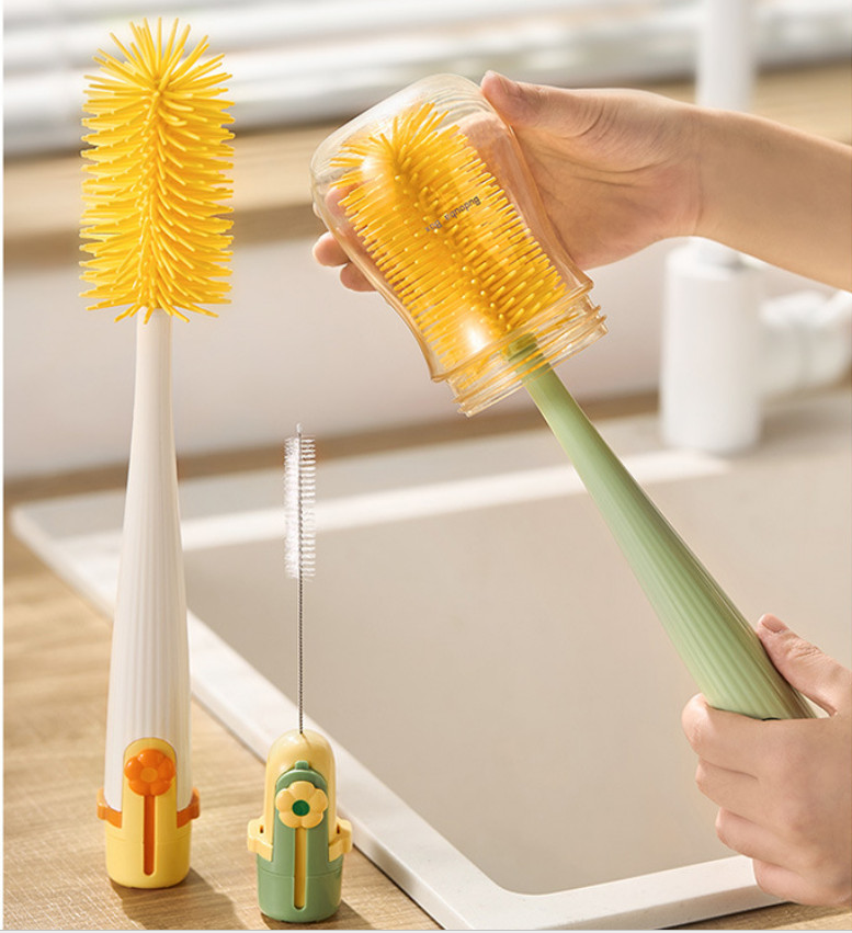 5 In 1 Multifunctional Bottle Brush Set Long Handle Cup Brush Cleaning Brush