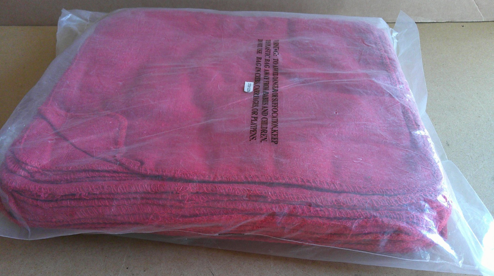 14 in. x 13 in. Mechanics Shop Towels Red 50 Pack NEW