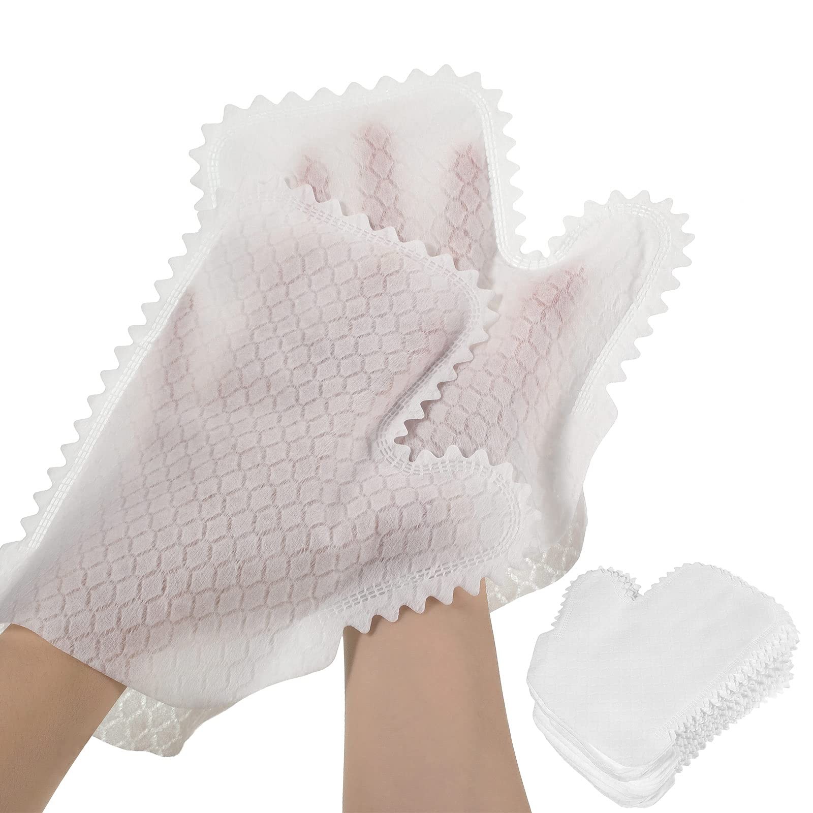 60 Pieces White Microfiber Dusting Gloves Artisan 60 Count (Pack of 1),