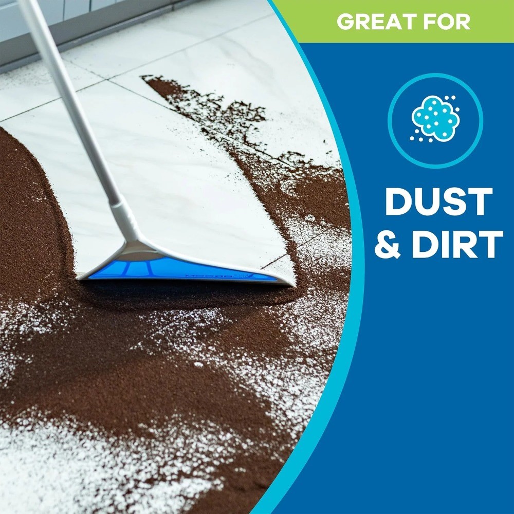 Helio Air Broom,All Surface Lightweight Silicone Broom,Squeegee,Pet Hair Remover