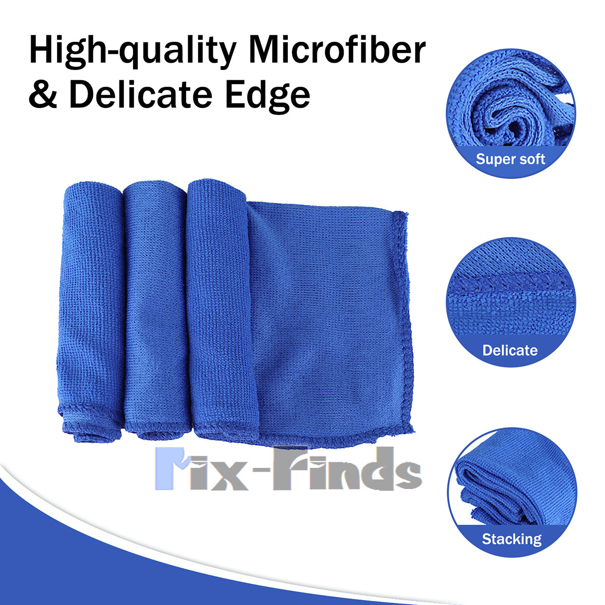 Microfiber Cleaning Cloth Towel Rag Car Polishing No Scratch Auto Detailing LOT