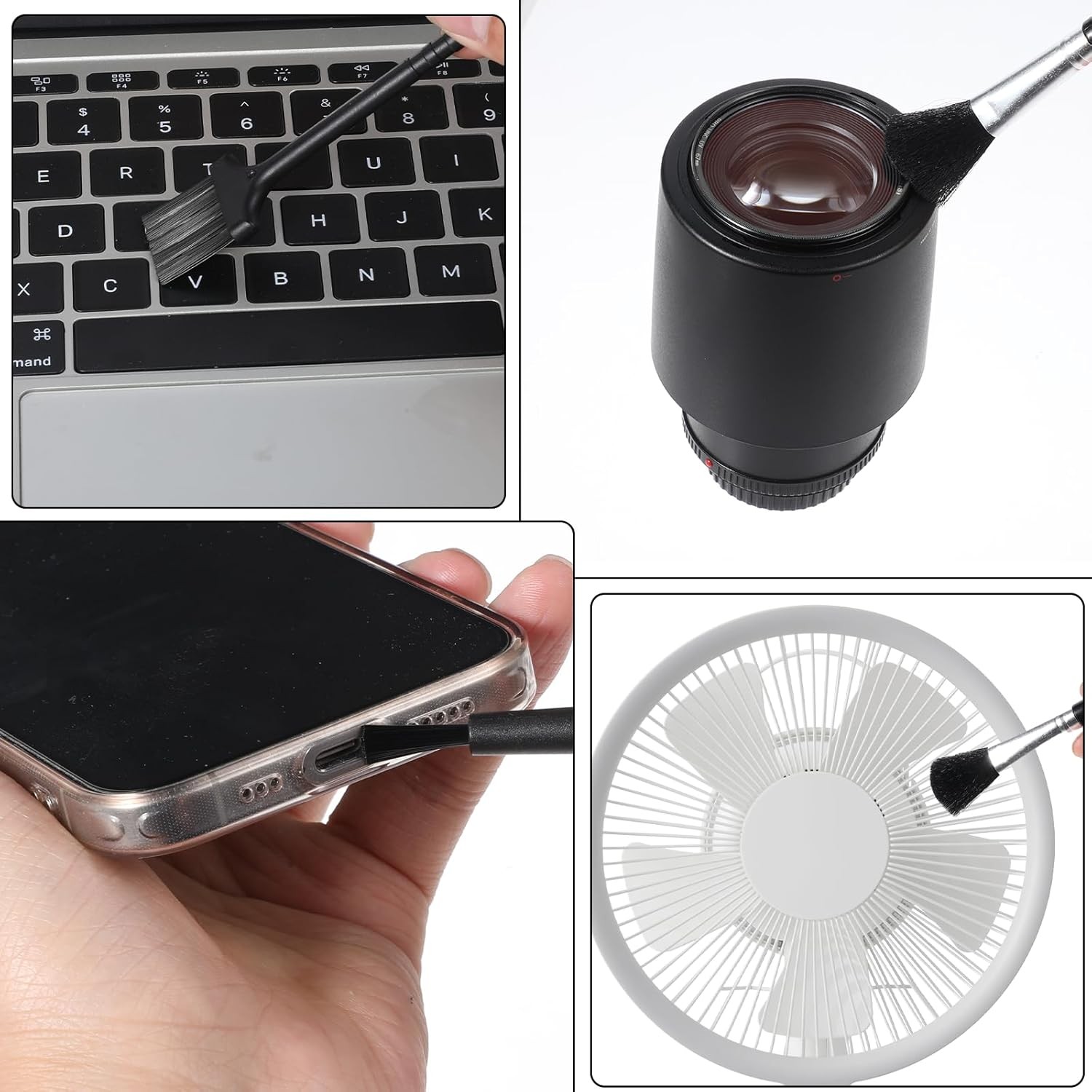 Keyboard Brush, 10 Pcs Mini Anti Static Brush Keyboard Cleaning Brushes Kit