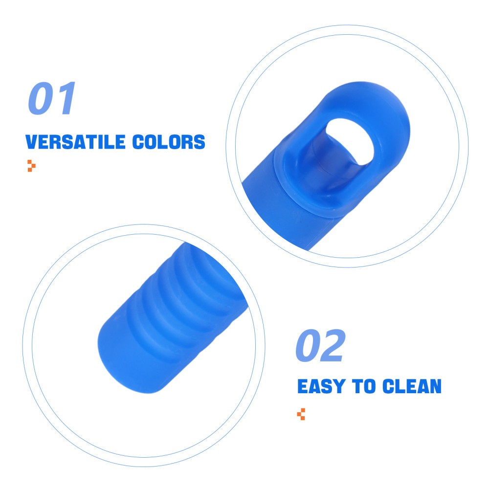 5Pcs Reusable Blue Mop Handle Grip Replacement Durable Plastic Comfortable Grip