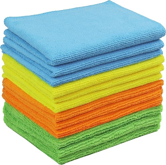 Microfiber Cleaning Cloth Rag Car Polishing, Detailing 16×16 Multi Pack & Colors