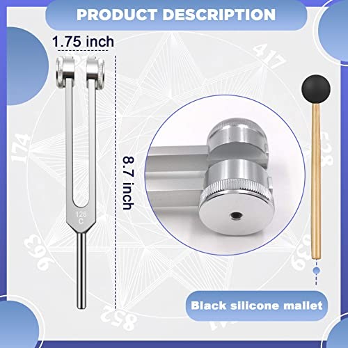 Tuning Fork Weights Aluminum Clinical Grade Nerve/Sensory with Black 128 Hz