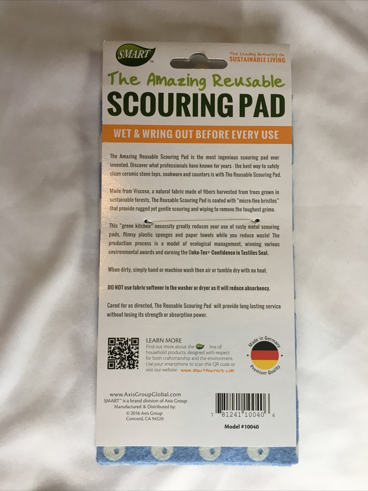 1 Pack of 2 Non-Scratch Reusable Scrubbing Dish Cloths 8INx7.5IN EA Germany