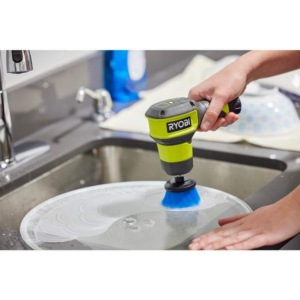 RYOBI Scrubber Accessory Multi-Purpose Cleaning Kit Sponge Bristle Brush 11-Pcs