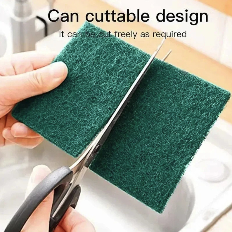 30pcs Grit-Free Scrub Pads Scratch-Free Kitchen Cleaning Sponges Set – NEW