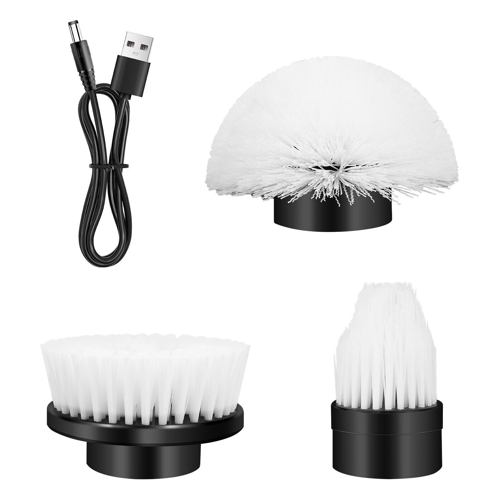 3 Heads Electric Spin Scrubber Cordless Bathtub Power Scrubber Cleaning Brush