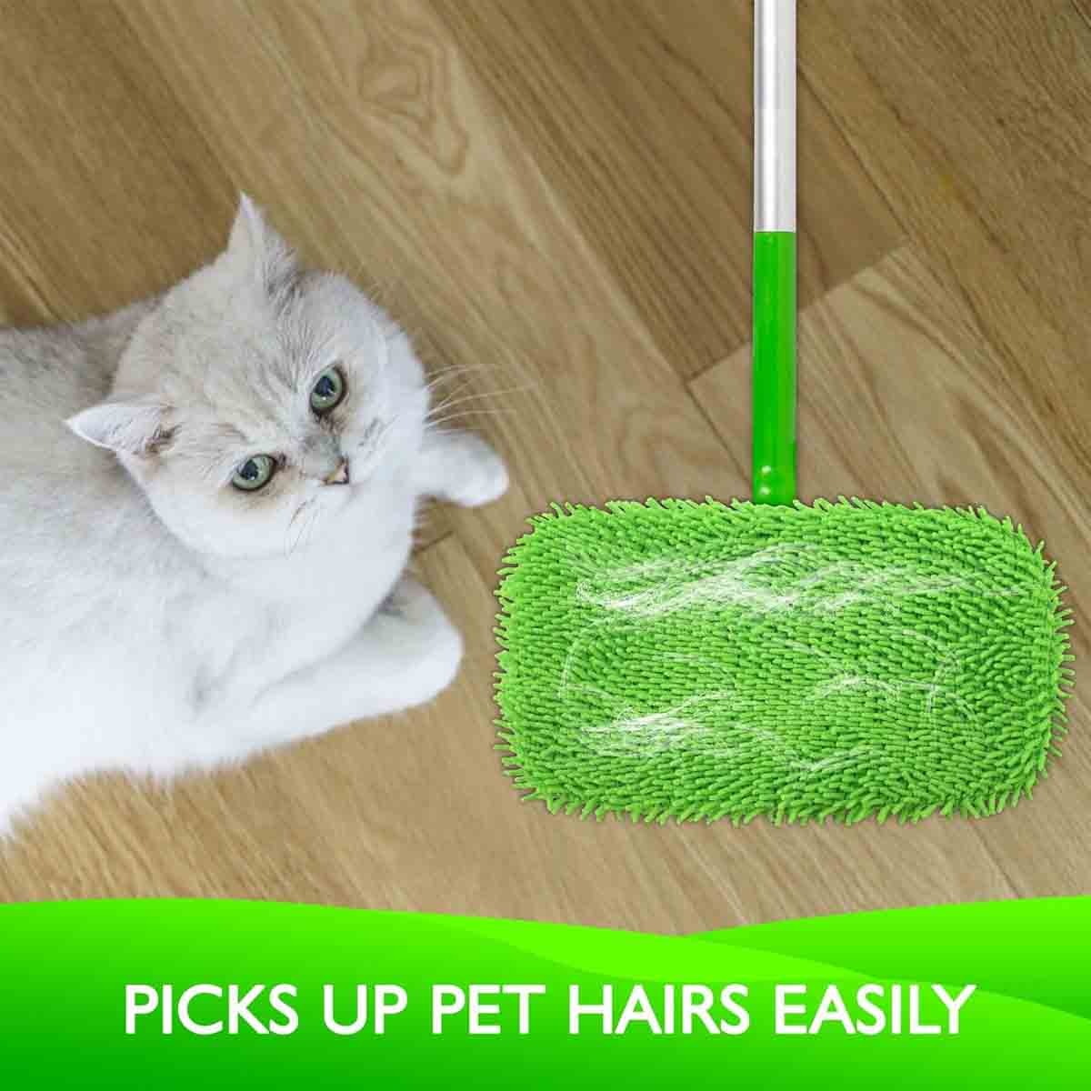 6 Pack Reusable Washable Microfiber Mop Pads for Swiffer Sweeper Floor Cleaner