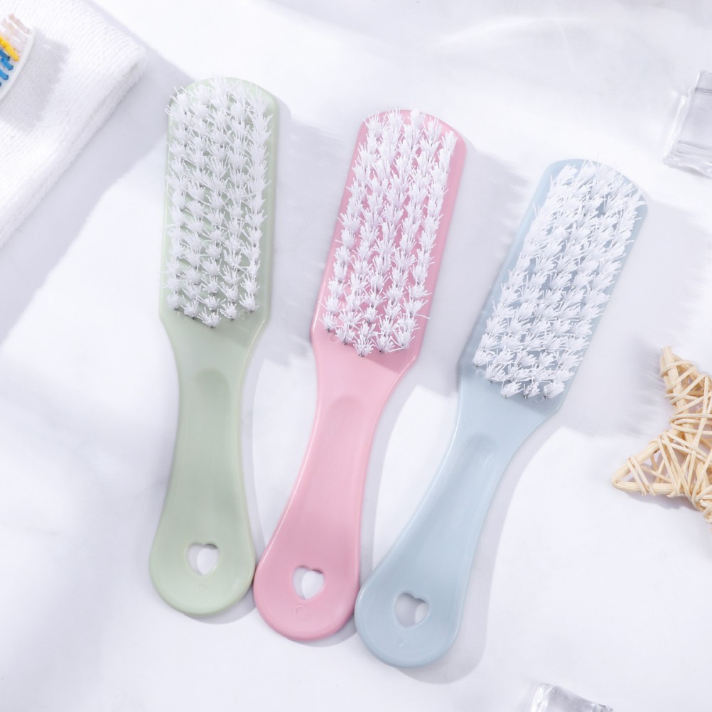 3Pcs Durable PP Cleaning Brushes Home Laundry Tool with Bristles Assorted Colors