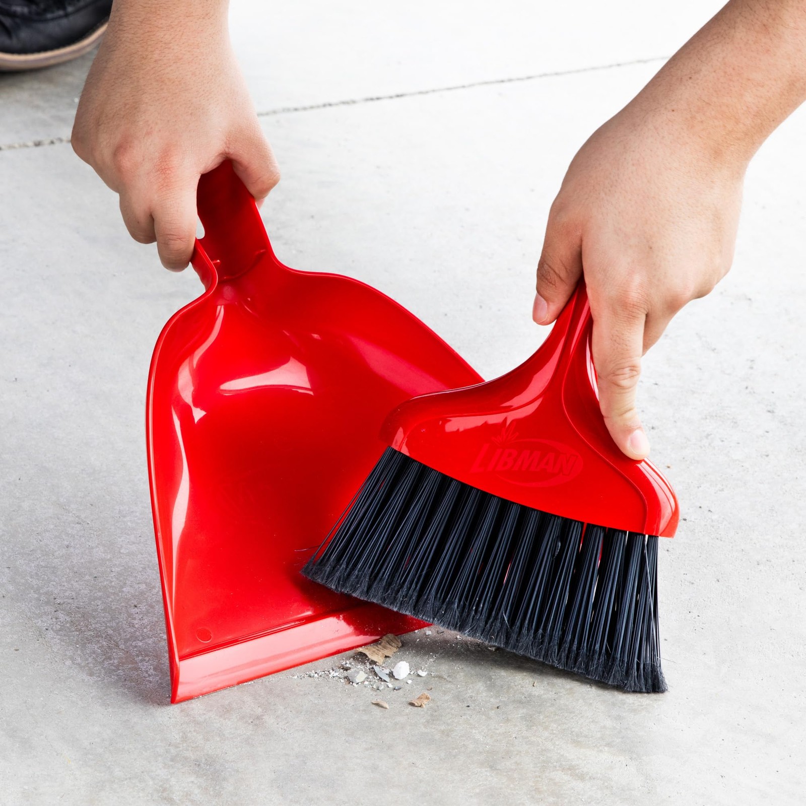 Libman 906 Dust Pan With Whisk Broom 0.6 Sweeping Cleaning Tool Set