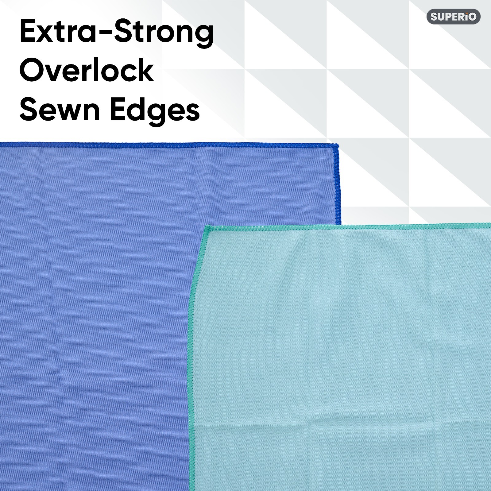 Microfiber Cloth Glass Cleaning Cloth for Mirror/Window Lint Free 6 Pack-Superio