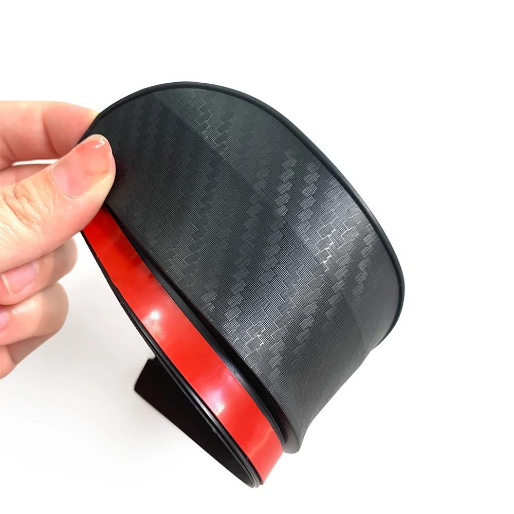 2pcs Car Rearview Mirror Rain Eyebrow Carbon Fiber Sun Visor Shade Cover Protect