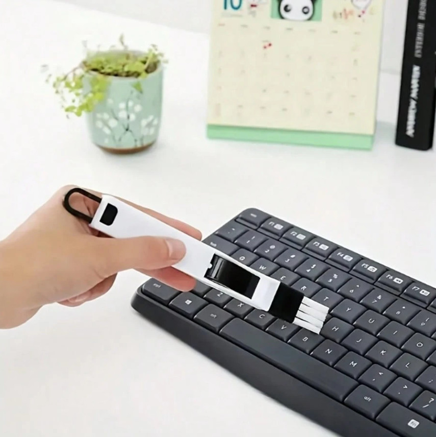 3 in 1 Multi-Purpose Window Slot Cleaning Brush for Keyboard & Glass Dustpan-NEW