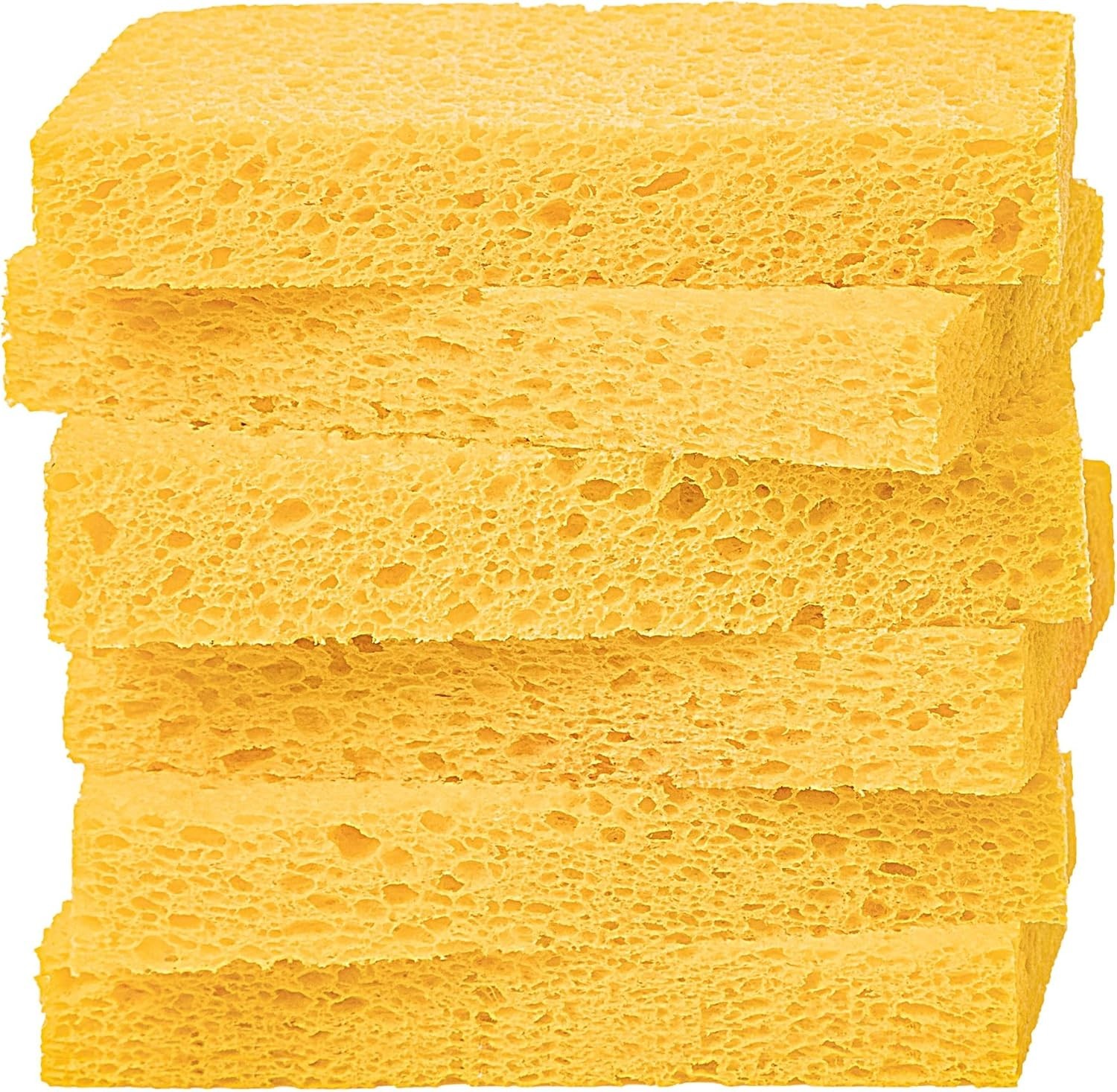 100% Biodegradable Cellulose Sponges – Reusable Kitchen Cleaning Solution 6 Pack