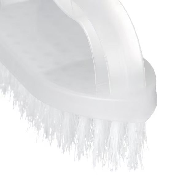 Great Value Iron Handle Multi-Purpose Cleaning Scrub Brush, White, 1 Count