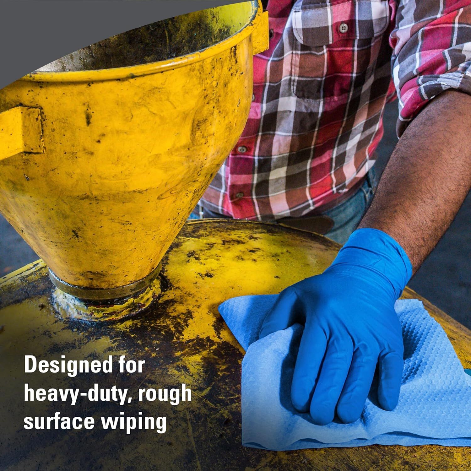 WypAll – KCC41043 X80 Reusable Wipes Extended Use Cloths Jumbo Roll, Blue, 475