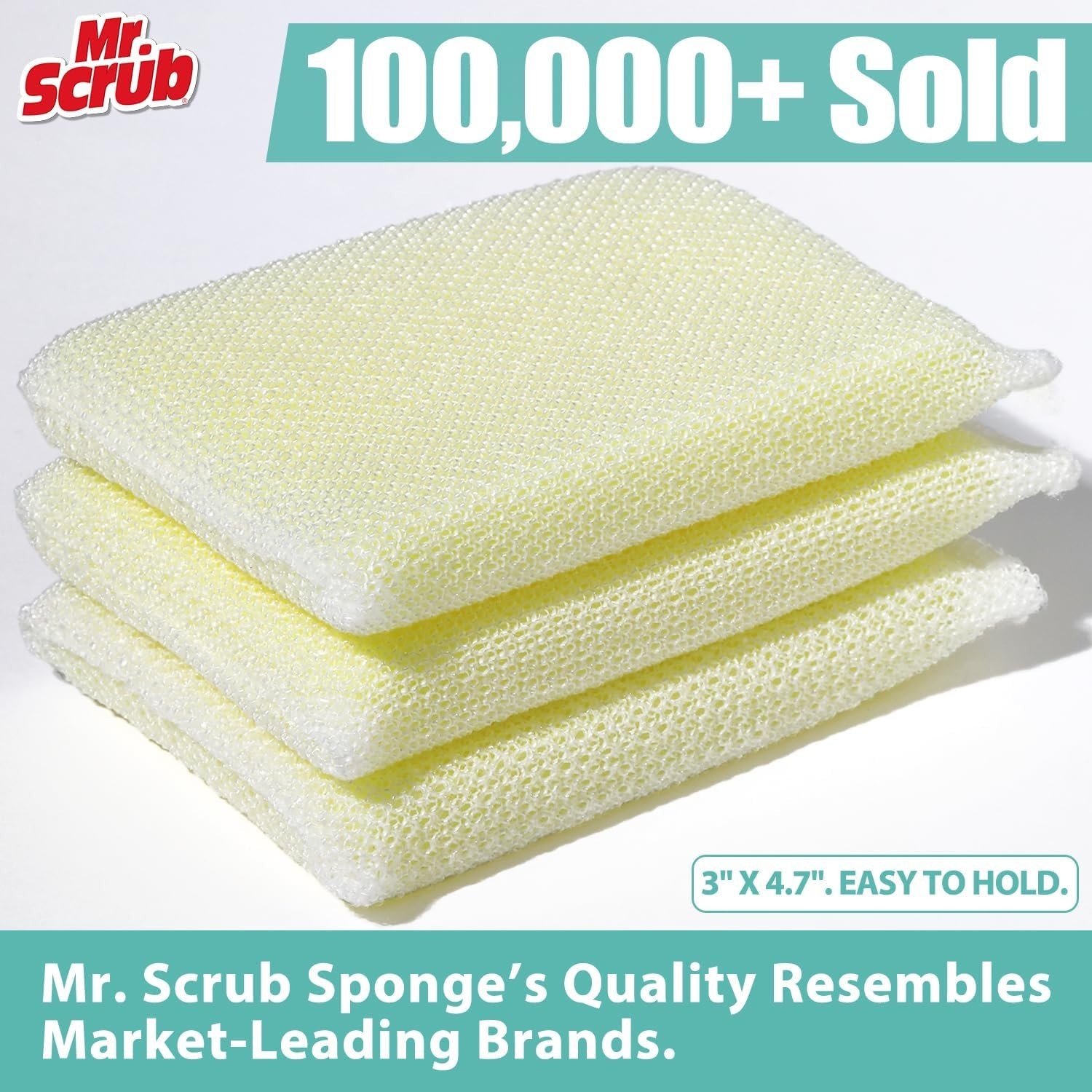 All-Purpose Sponges, Non Scratch, for Washing and Cleaning Dishes, Scrub and…