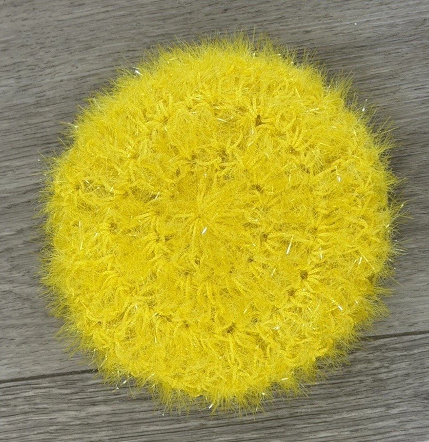 Double Sided Dish Scrubby Pot Scrubby Sparkle Dishcloth 3.75” Diameter Reusable