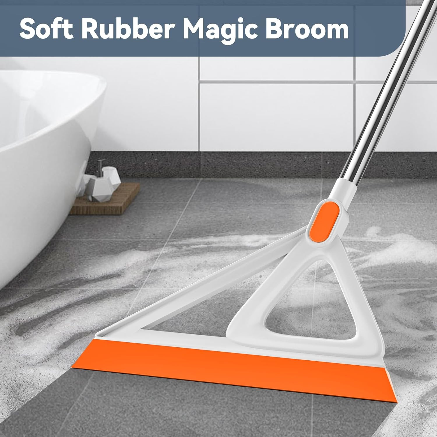 Multifunction Magic Broom, Silicone Squeegee Broom for Floor, Rubber Broom Sweep
