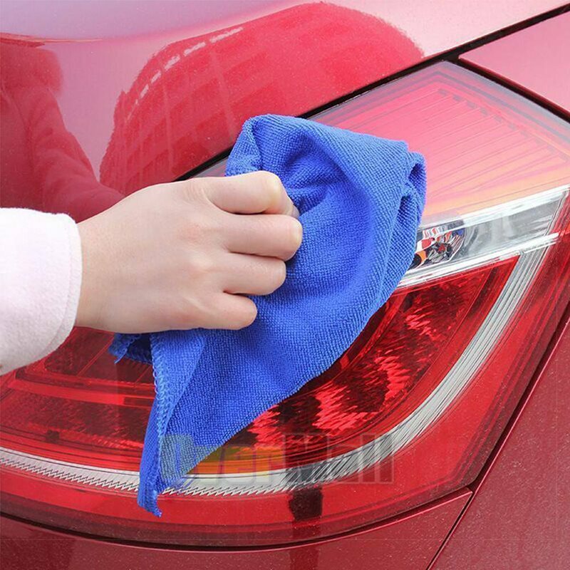 100 Toallas De Microfibra 12×12 Secado Rapido Para Limpieza Autos Carros Cocina
