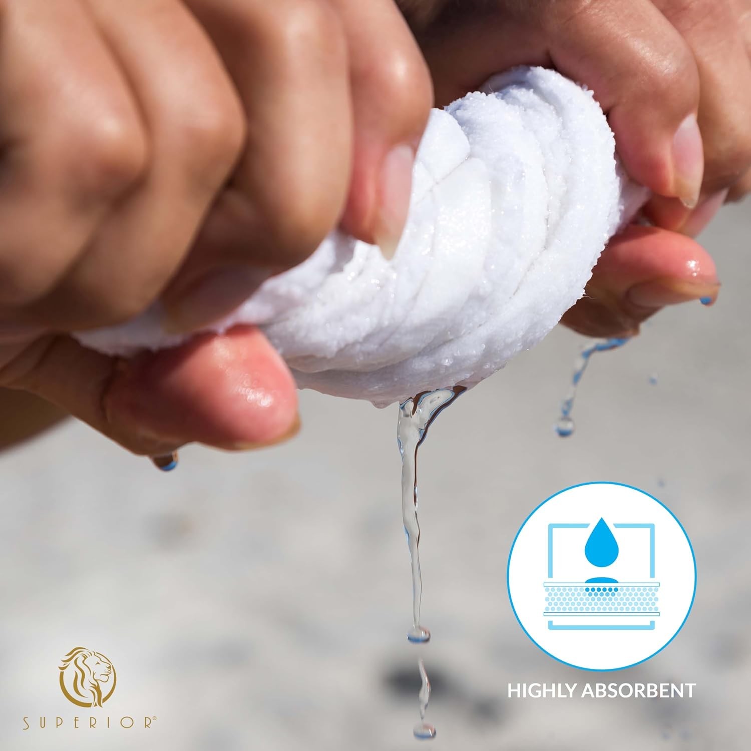 Superior 700 GSM Long Staple 100% Combed Cotton, Durable, Plush and Absorbent
