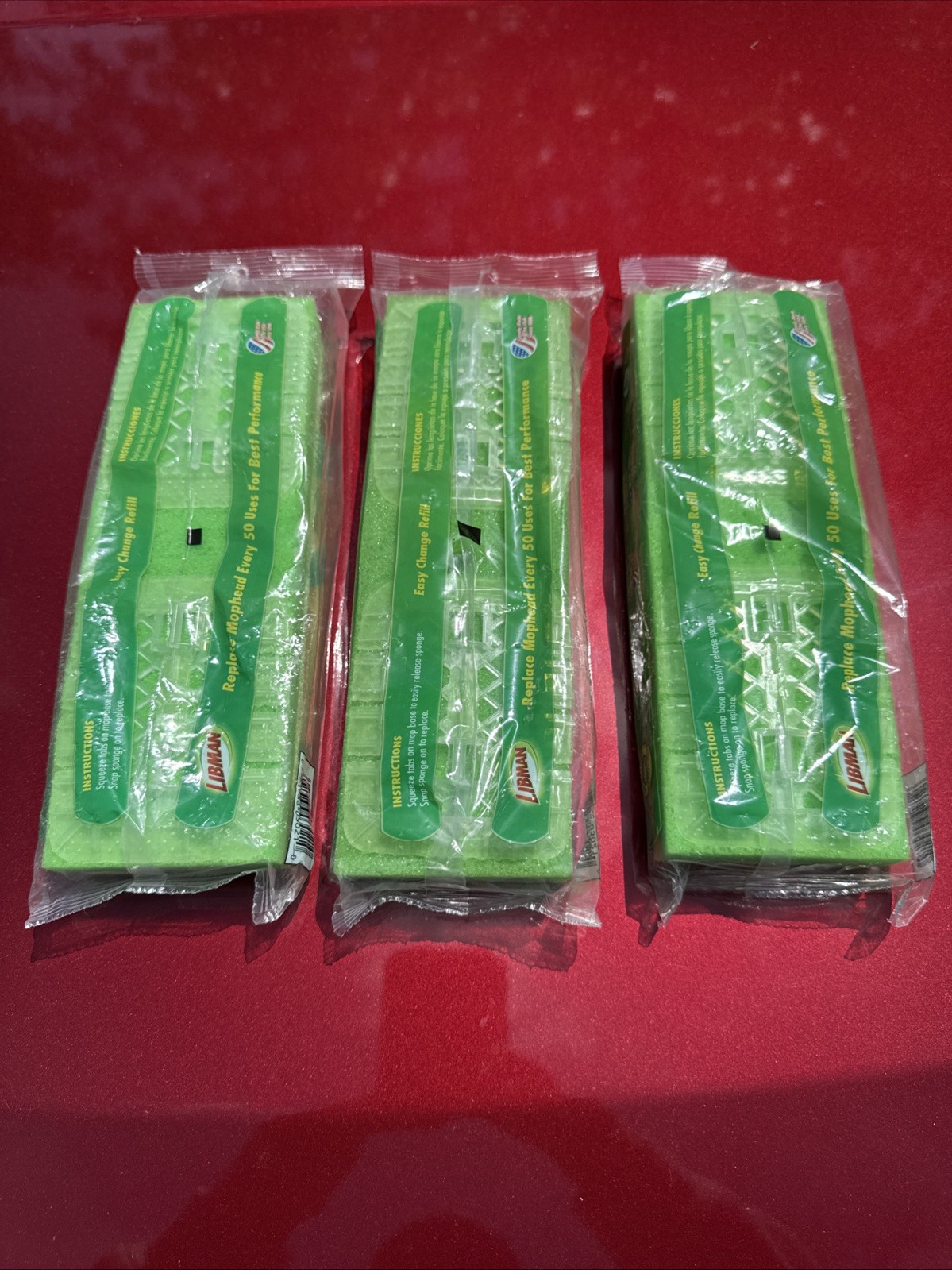 3 Libman Gator Mop Refills Super Absorbent Tear Resistant #03021 NEW