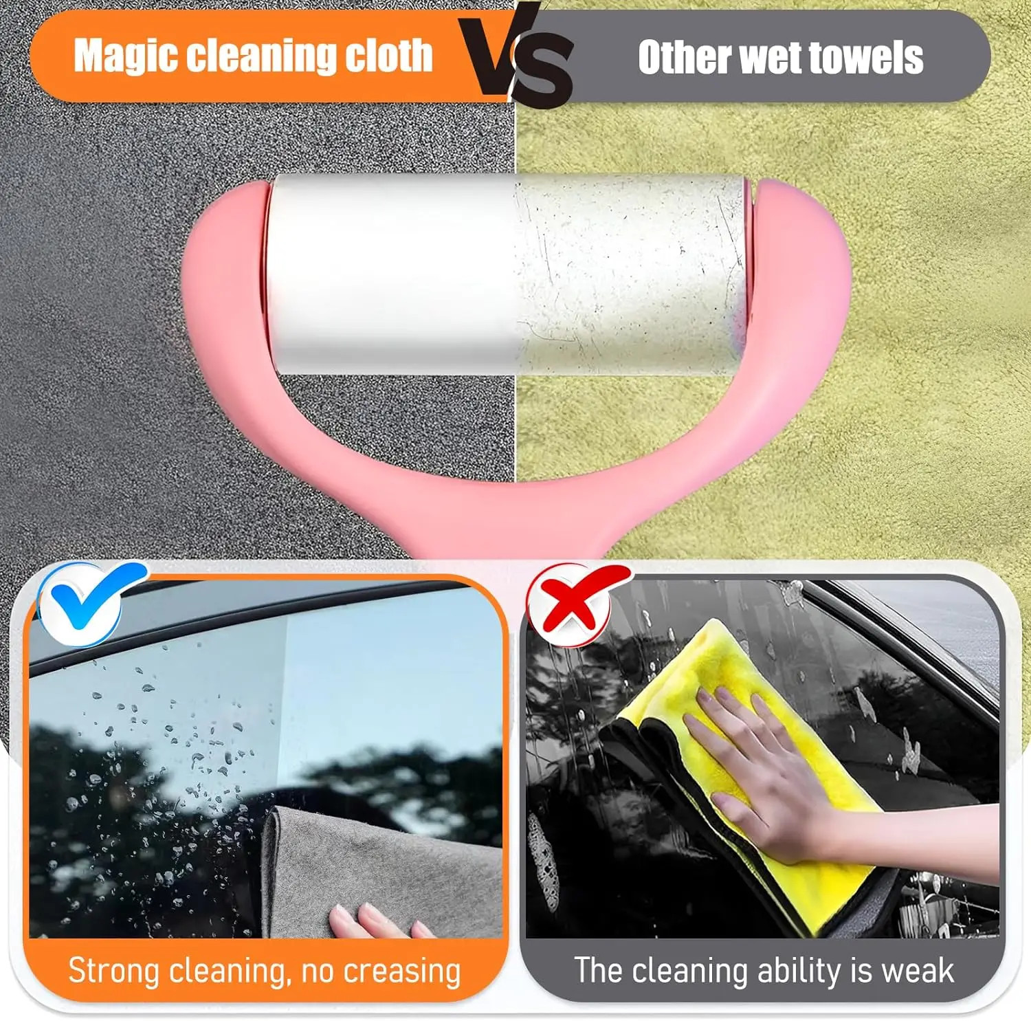1/3/5/10Pcs Magic Cleaning Cloths Reusable Microfiber Washing Rags Microfiber Gl