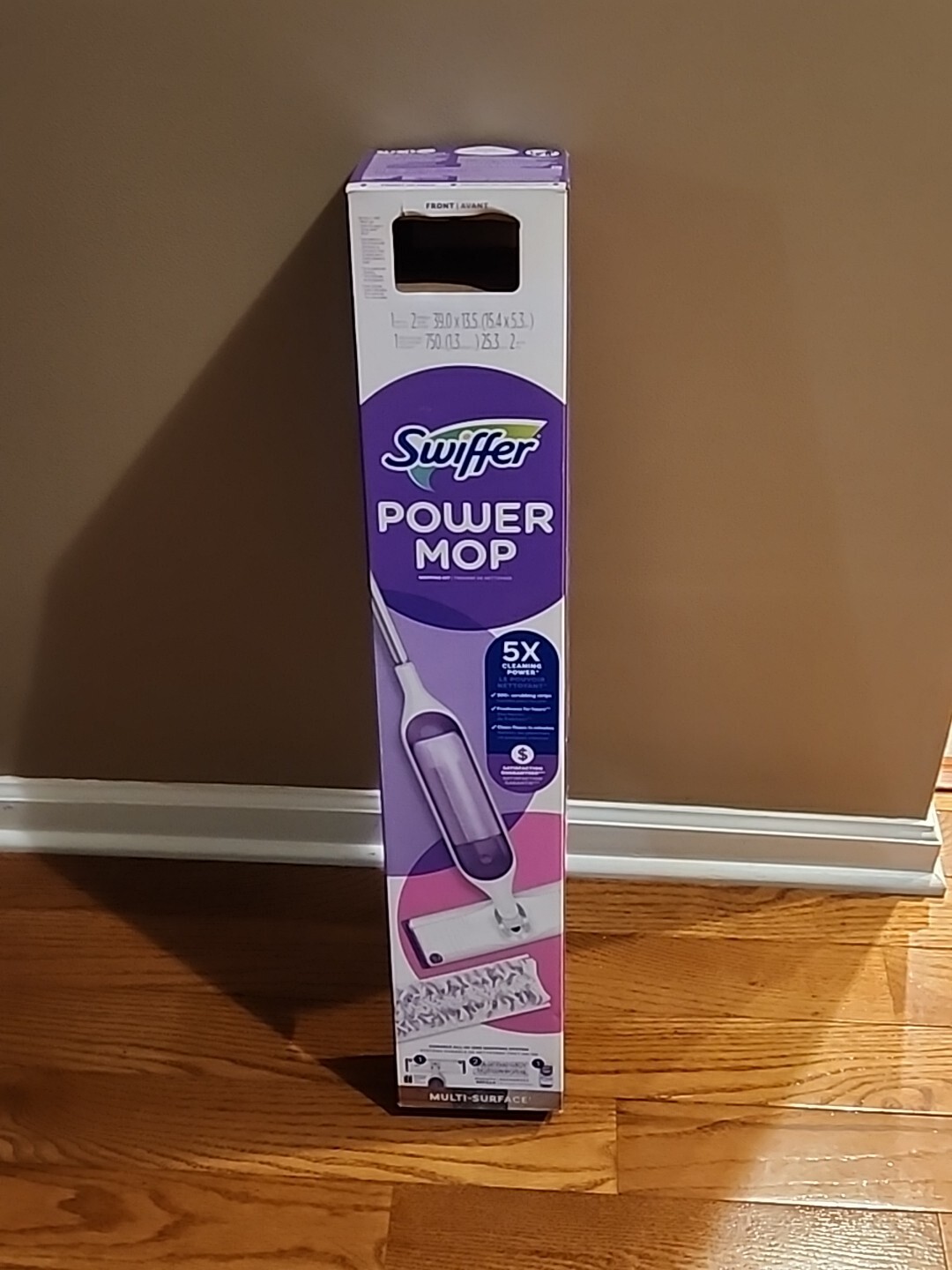 Swiffer PowerMop Multi-Surface Mop Kit for Floor Cleaning, Fresh Scent