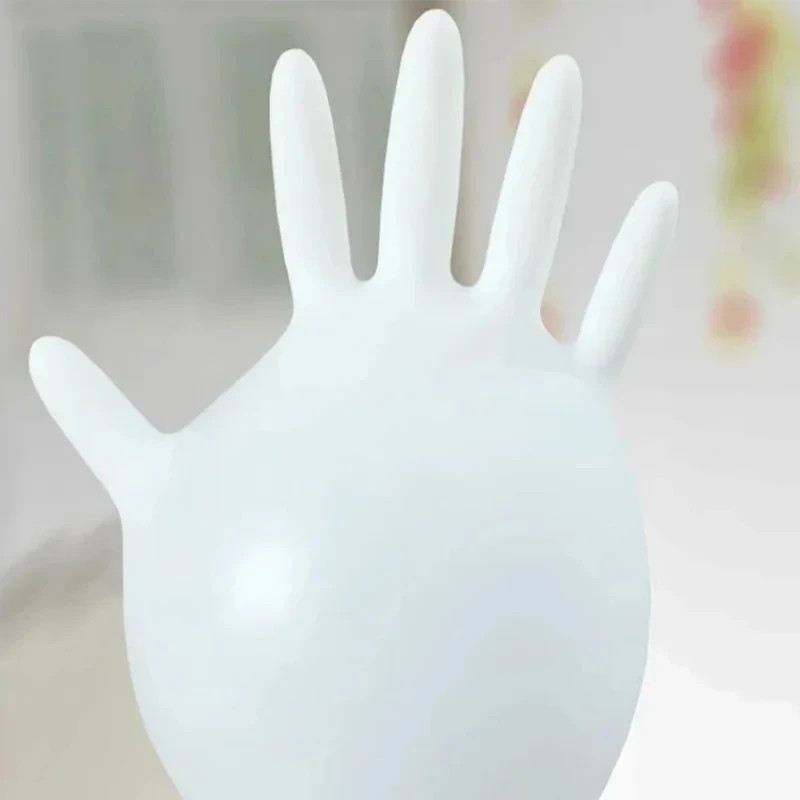 White Nitrile Gloves 50/100PCS Kitchen Cooking Cleaning Food Processing