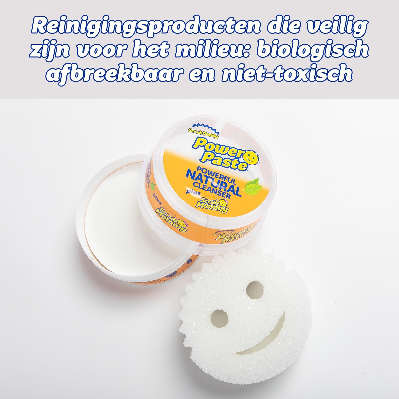 PowerPaste Cleaning Compound with Scrub Mommy Odor Resistant Sponge 1 Count