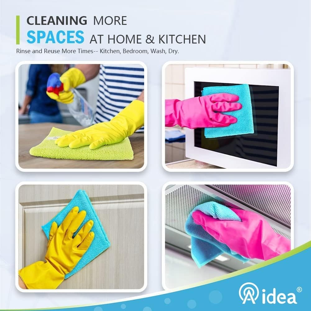 Microfiber Cleaning Cloth-8PK, Microfiber Towels for Cars 12″x16″ | Soft