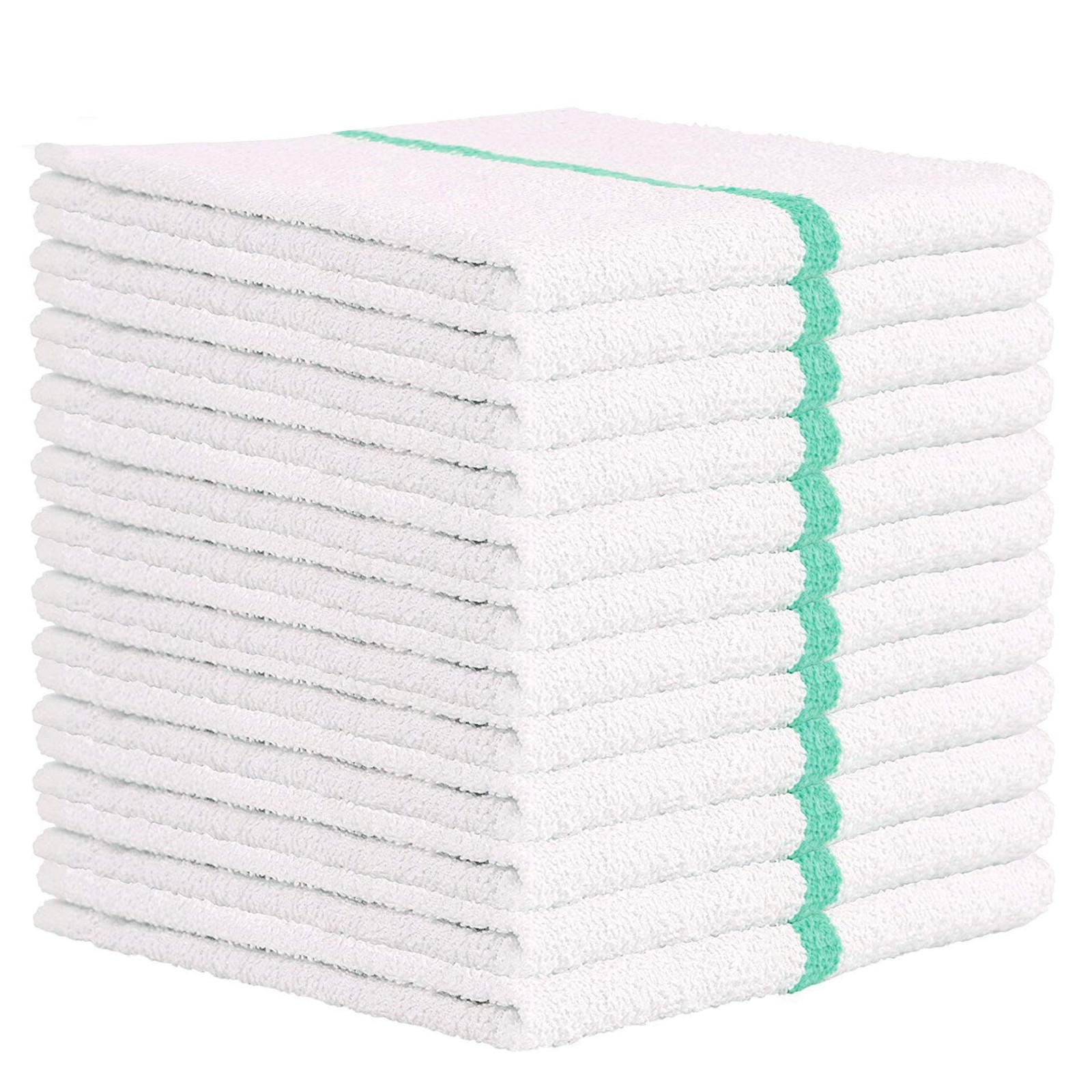 Nabob Wipers Kitchen Bar Mop Terry Towels 12 Pack – 100% Cotton – Size 14×17