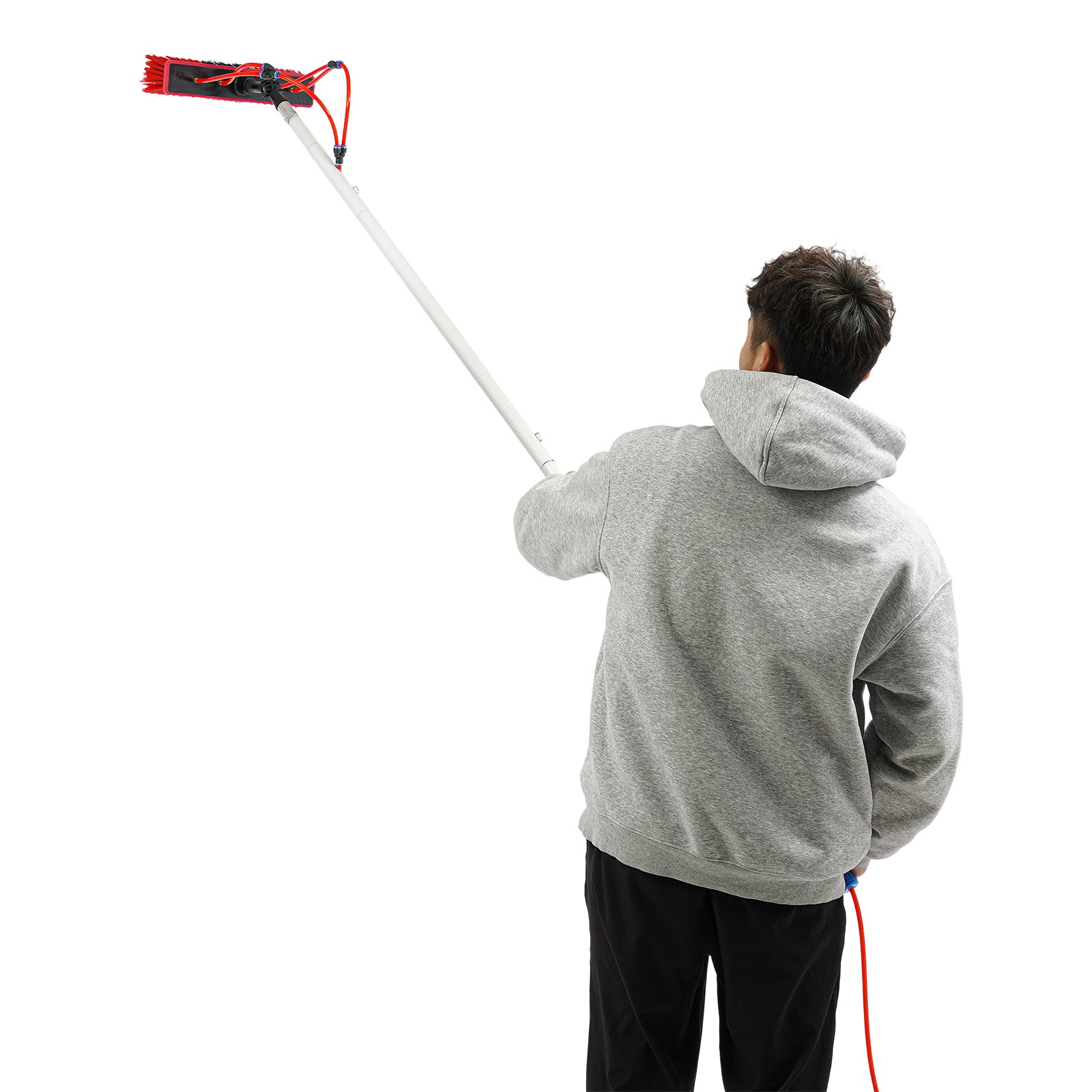 Solar Panel Cleaning Brush Outdoor Window Adjustable Pole Cleaning Kit Modern