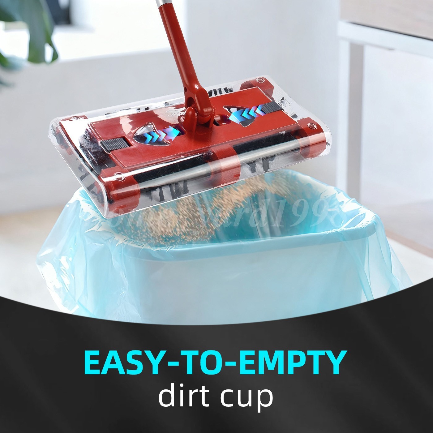 45″rechargeable floor and carpet sweeper Vacuum Cleaner Cordless floor sweeper