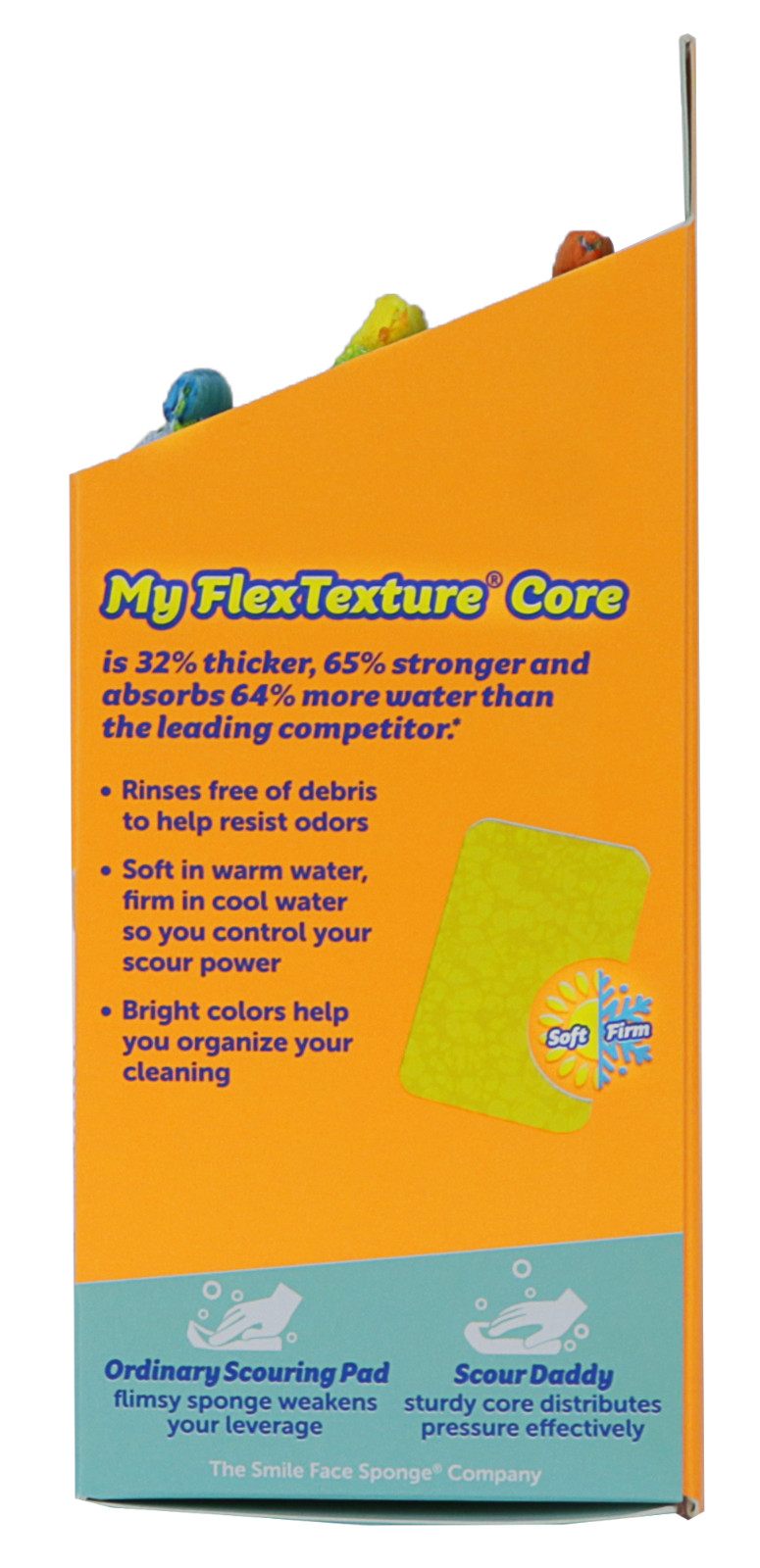 Scrub Daddy Scour Daddy Heavy Duty ArmorTec Sponge Scratch Free Cleaning 3 Pack