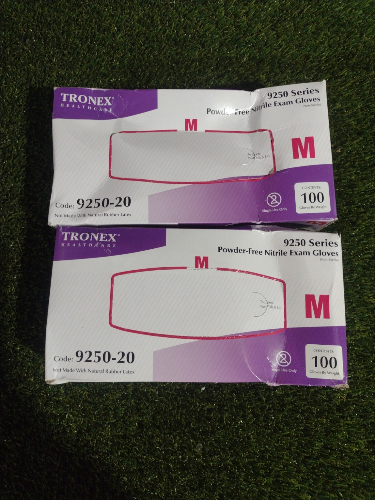 TRONEX 9250-20 NITRILE FINGERTIP TEXTURED EXAM GLOVES- MEDIUM “LOT OF 3 BOXES”
