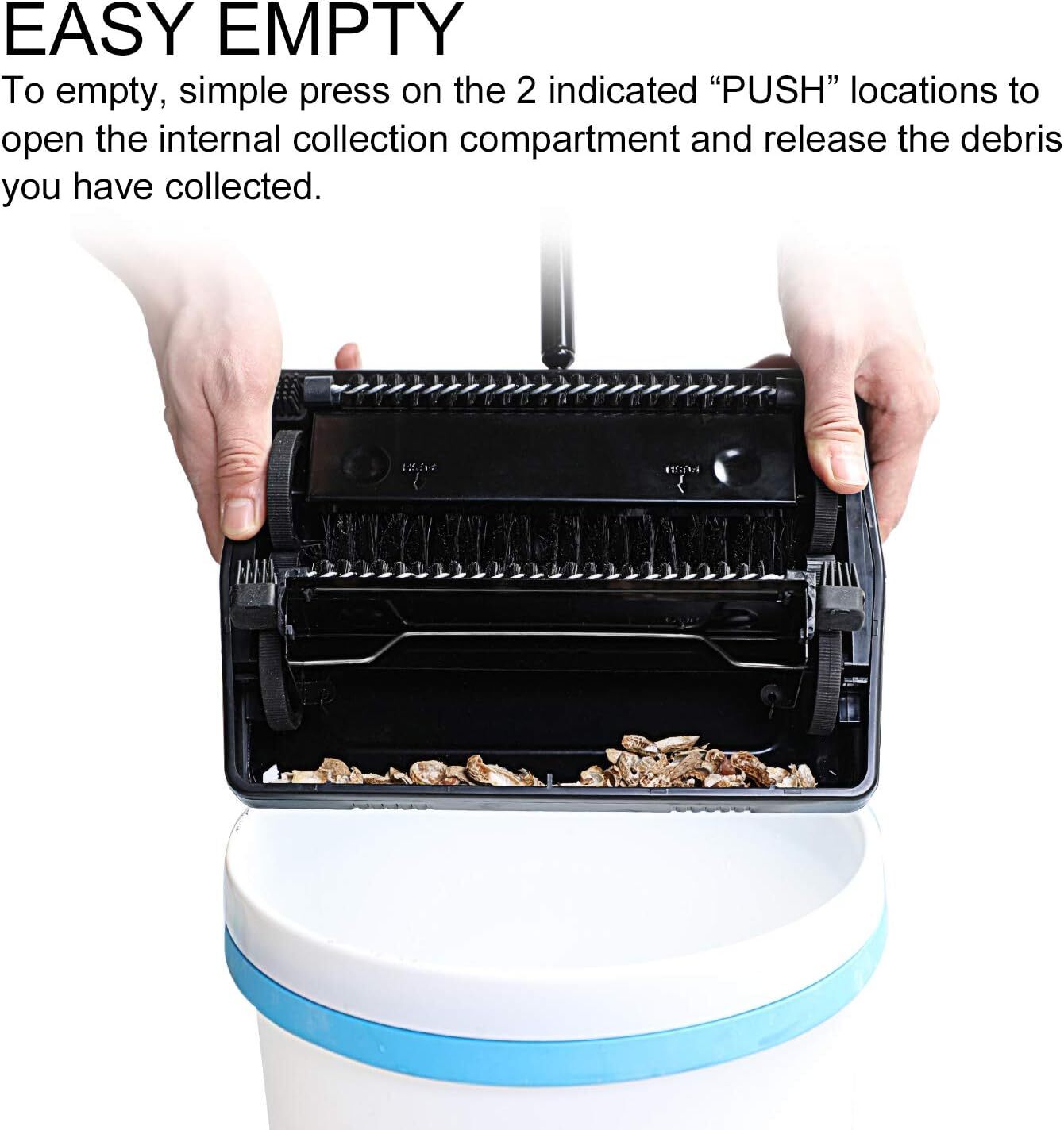 Carpet sweeper (with brush) for cleaning homes, offices