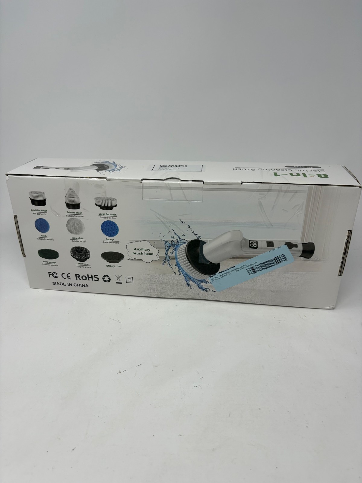 8-In-1 Electric Cleaning Brush Cordless Power Scrubber TD-8140 With Pole Heads