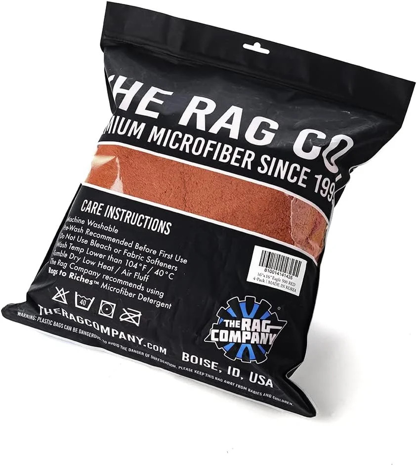 The Rag Company – Eagle Edgeless 500 (4-Pack) Professional Korean 70/30 Blend Su