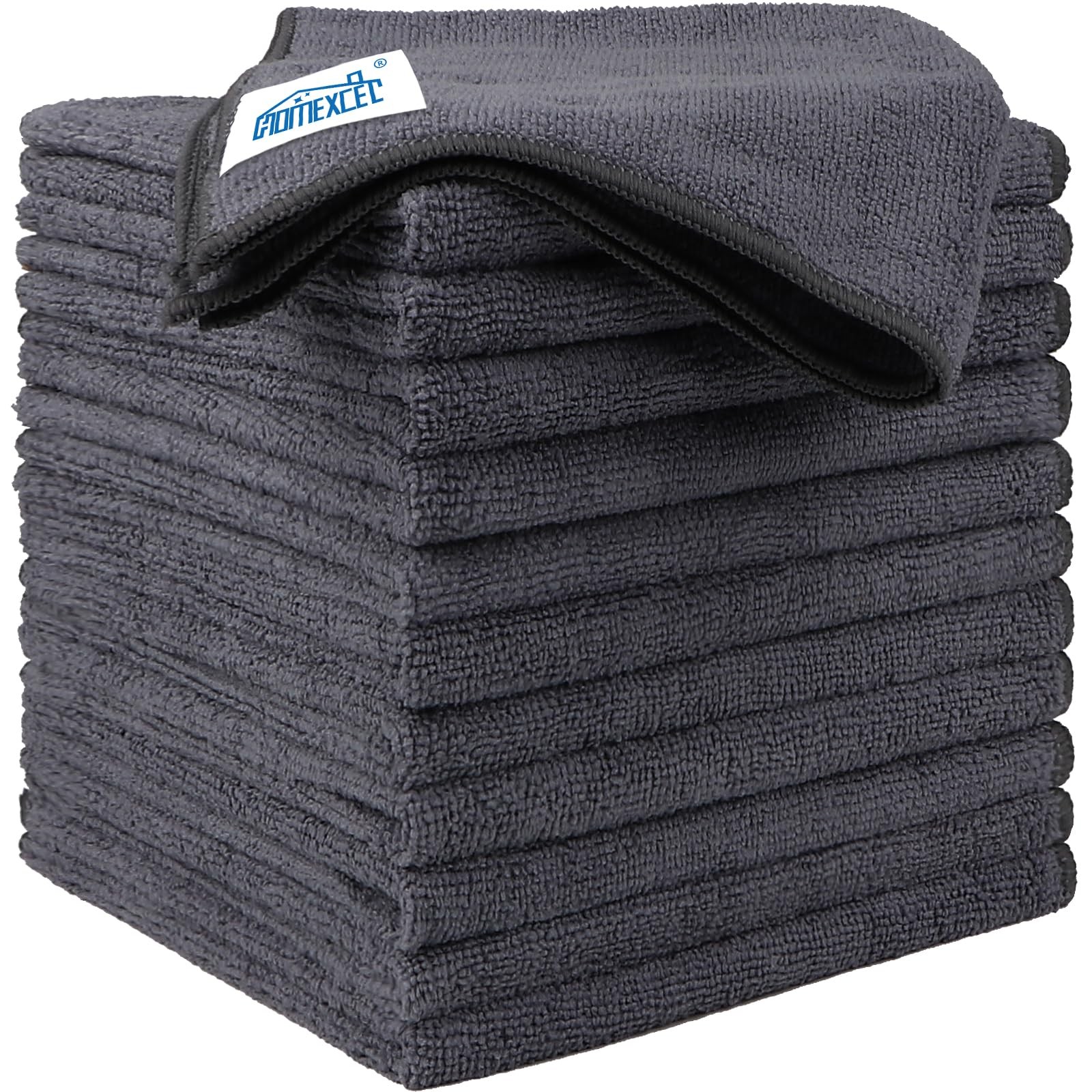 Microfiber Cleaning Cloths 12 Pack 12.5 Inch Ultra Absorbent Lint Free Streak Fr