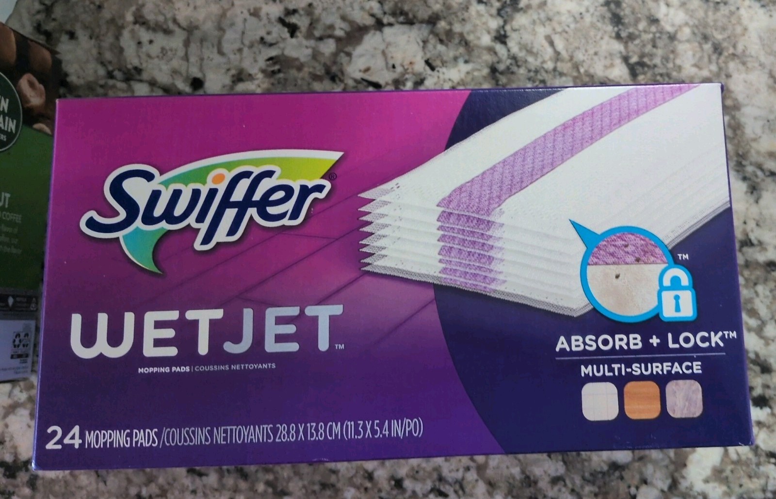 Swiffer WetJet Multi-Surface Floor Cleaner Pad Refill, 24 Count, Fresh Scent