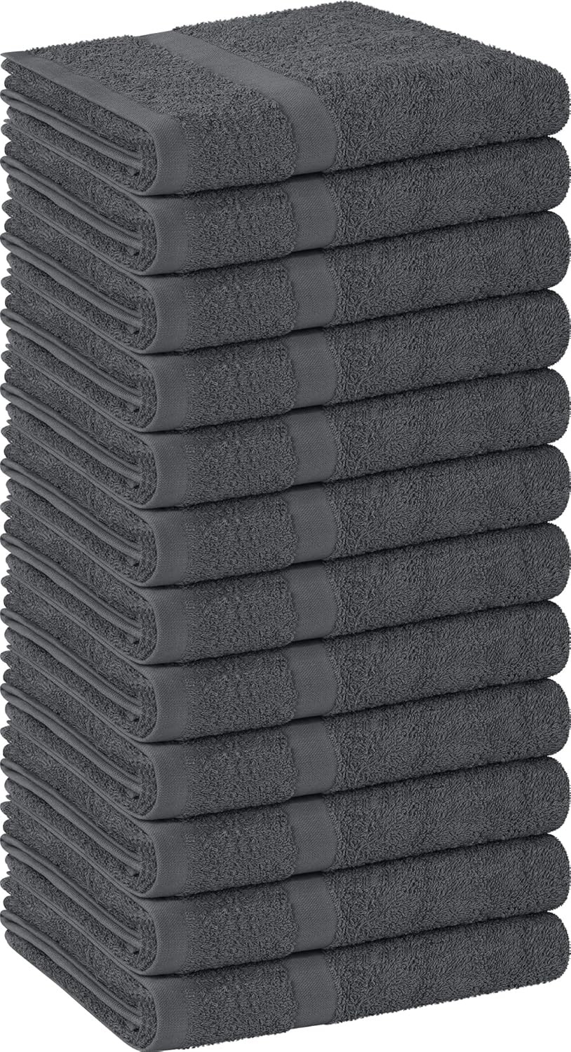 Salon Towel, Pack of 12, Not Bleach Proof, 16 by 27 Inches, Highly Absorbent